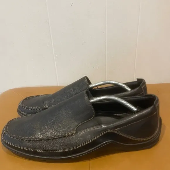 Cole Haan Men Leather Slip On Loafers Casual Comfort Driving Shoes Black Sz 13