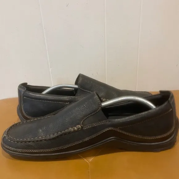 Cole Haan Men Leather Slip On Loafers Casual Comfort Driving Shoes Black Sz 13