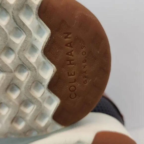 Cole Haan Men Size 9.5  Grandpro C28872 Blue Leather Sneakers