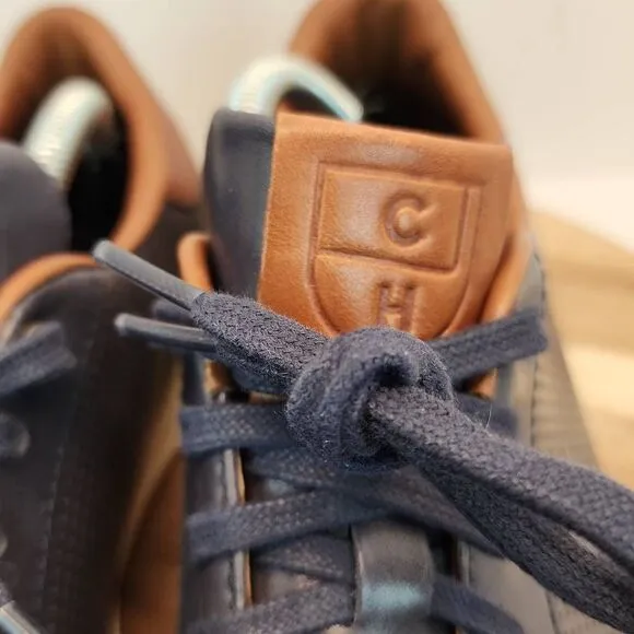 Cole Haan Men Size 9.5  Grandpro C28872 Blue Leather Sneakers