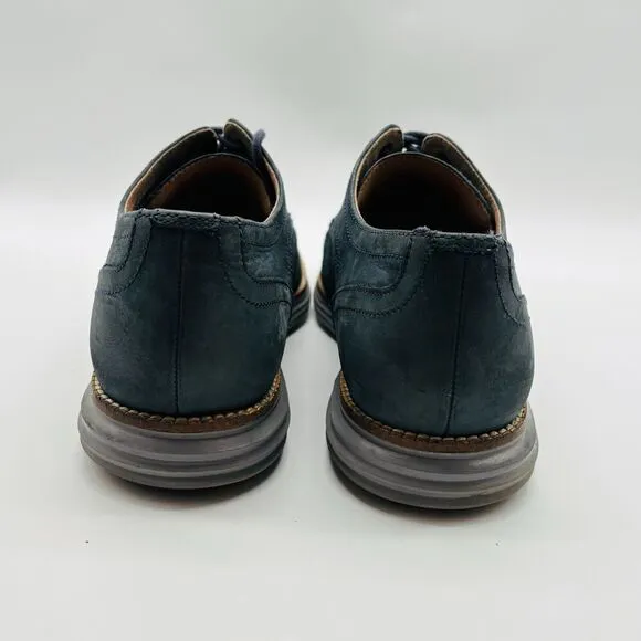 Cole Haan Mens 9 Blue Wingtip Oxford Dress Shoes Casual Grand OS Sneakers