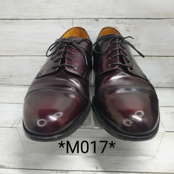Cole Haan Mens 9.5D Calhoun Mahogany Leather LaceUp Oxford Loafers