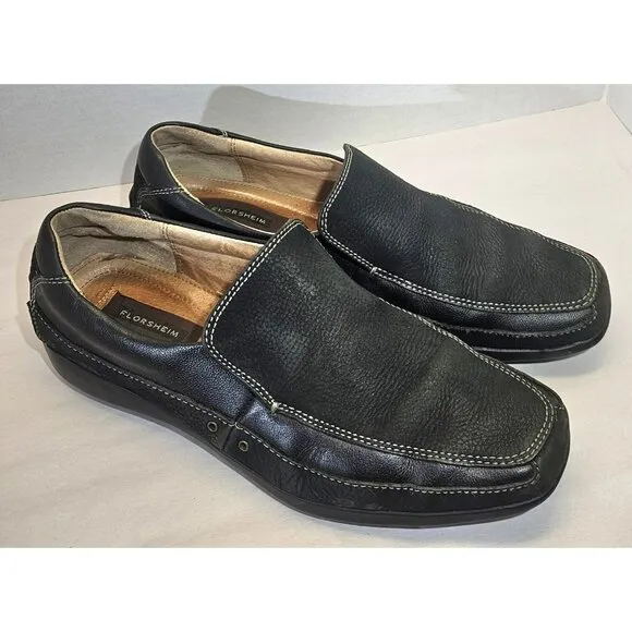 Cole Haan Men's Black Pebble Leather/leather Slip-On Loafer Size 12M