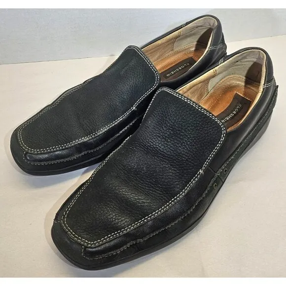 Cole Haan Men's Black Pebble Leather/leather Slip-On Loafer Size 12M