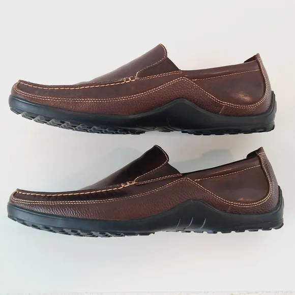 Cole Haan men's brown loafers with dust bag