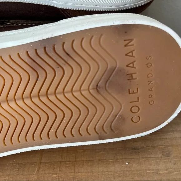 COLE HAAN Men’s Nantucket Deck Camp Leather Moccasins Brown Boat Shoe Loafers 10