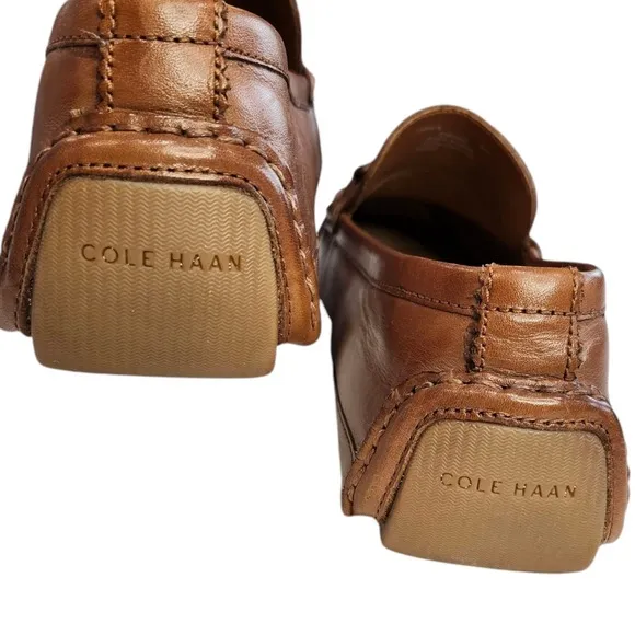 Cole Haan Men's Wyatt Horsebit Driver British Tan Leather Loafers C35784 Sz 8