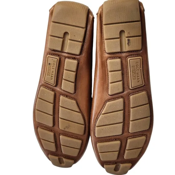 Cole Haan Men's Wyatt Horsebit Driver British Tan Leather Loafers C35784 Sz 8
