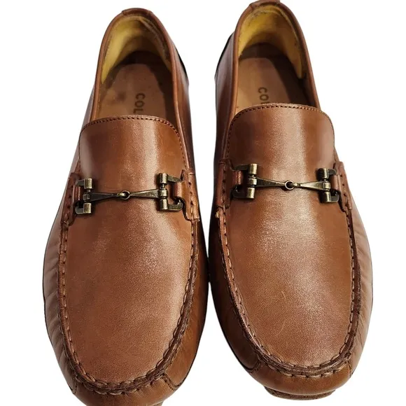 Cole Haan Men's Wyatt Horsebit Driver British Tan Leather Loafers C35784 Sz 8