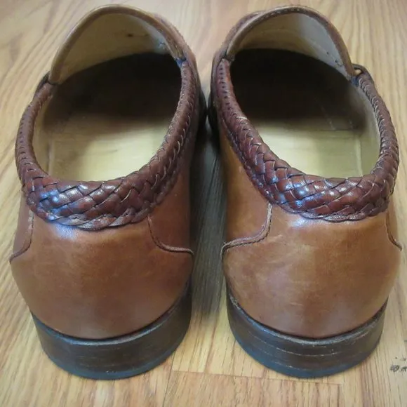 COLE HAAN NEWCASTLE LOAFERS BROWN LEATHER Sz 9 D