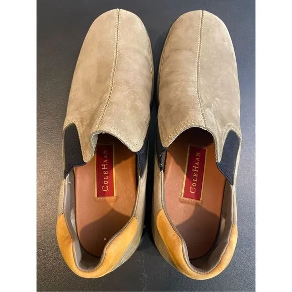 Cole Haan Nubuck Leather Tan Brown Loafers in Men’s Size 8M (161 CO3697 A5)