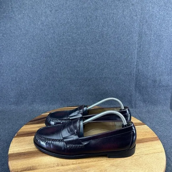 Cole Haan Penny Loafers Shoes Pinch Burgundy Leather Casual 03504 Men's 9D