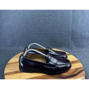 Cole Haan Penny Loafers Shoes Pinch Burgundy Leather Casual 03504 Men's 9D
