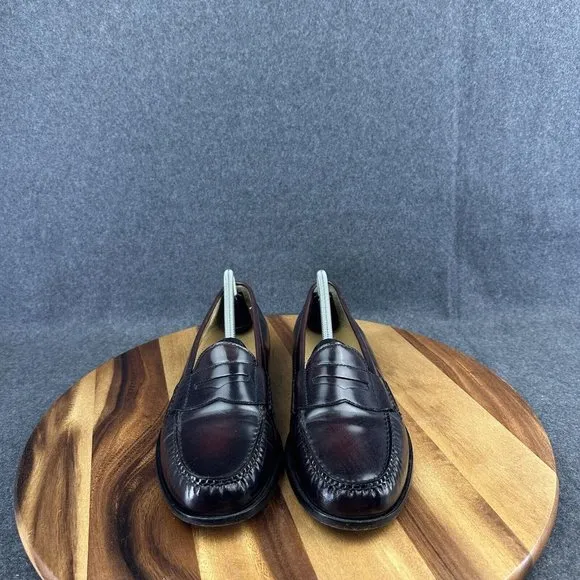 Cole Haan Penny Loafers Shoes Pinch Burgundy Leather Casual 03504 Men's 9D
