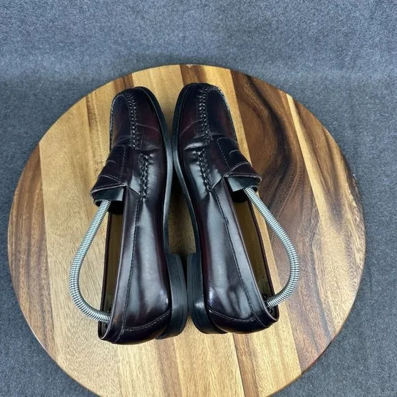 Cole Haan Penny Loafers Shoes Pinch Burgundy Leather Casual 03504 Men's 9D