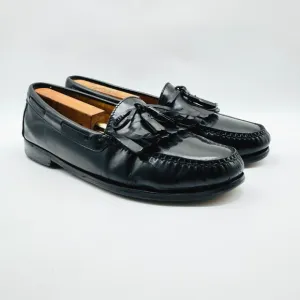 Cole Haan Shoes Mens 10.5 Black Leather Loafers Tassel Moccasin Casual VTG