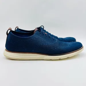 Cole Haan Shoes Mens 10.5 Blue Stitchlite Wingtip Oxford Zerogrand Sneakers