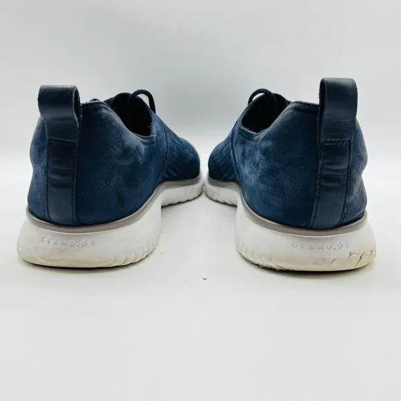 Cole Haan Shoes Mens 11 Blue Nubuck Oxfords Sneakers Casual Lace Up Grand OS