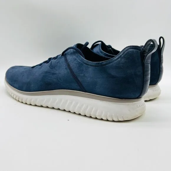 Cole Haan Shoes Mens 11 Blue Nubuck Oxfords Sneakers Casual Lace Up Grand OS