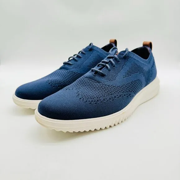 Cole Haan Shoes Mens 11 Blue Stitchlite Wingtip Oxford Grand Stretch Sneakers