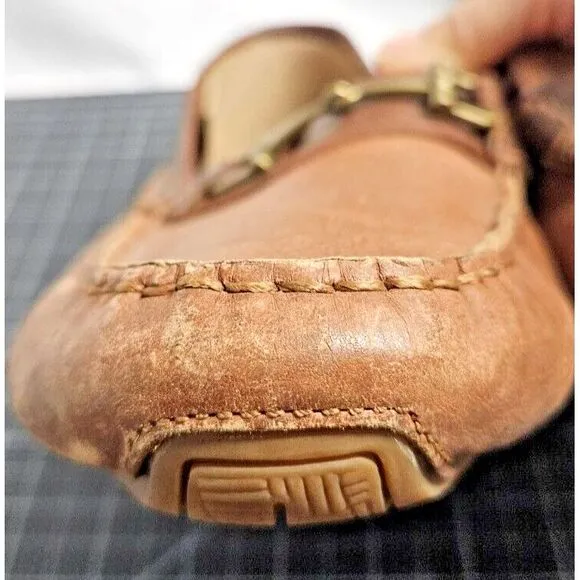 COLE HAAN Somerset link bit loafers brown‎ leather men 11M