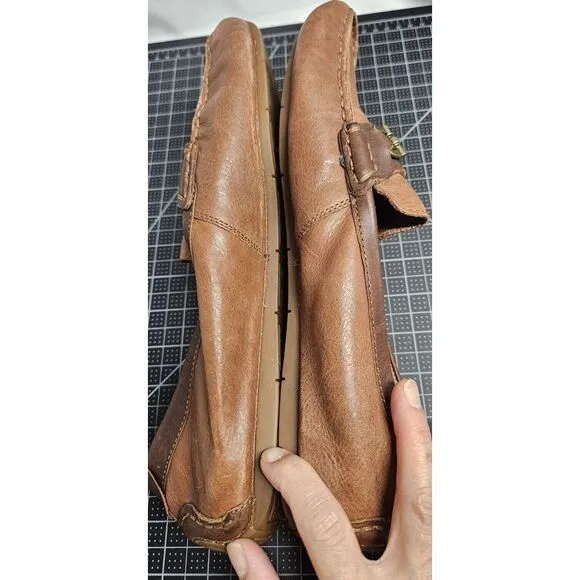 COLE HAAN Somerset link bit loafers brown‎ leather men 11M