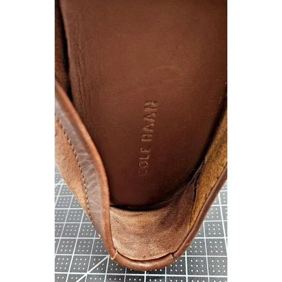 COLE HAAN Somerset link bit loafers brown‎ leather men 11M