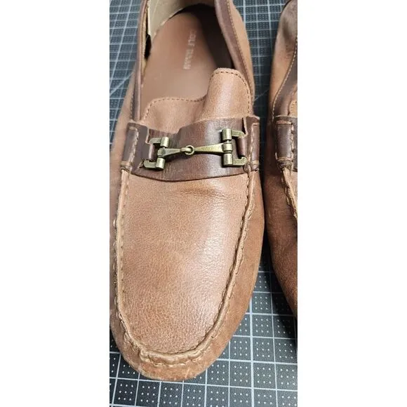 COLE HAAN Somerset link bit loafers brown‎ leather men 11M