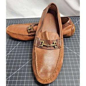 COLE HAAN Somerset link bit loafers brown‎ leather men 11M