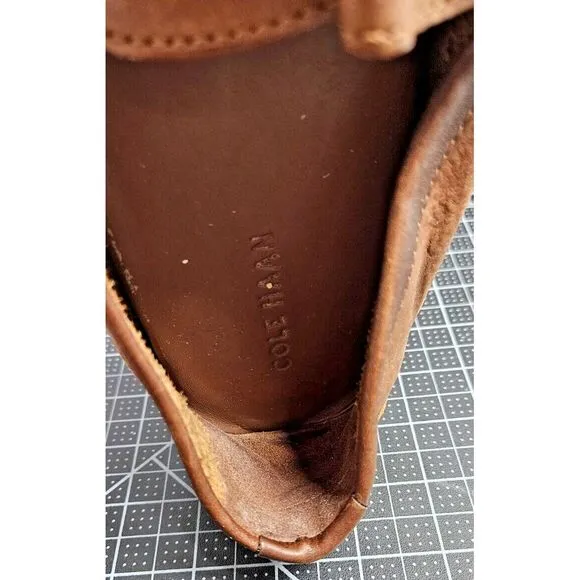COLE HAAN Somerset link bit loafers brown‎ leather men 11M