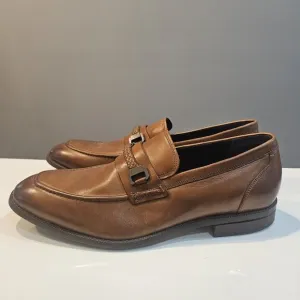 Cole Haan Warner Grand Bit Dress Shoe Loafer Brown Mens Size 10 1/2M Leather