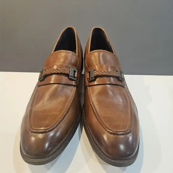 Cole Haan Warner Grand Bit Dress Shoe Loafer Brown Mens Size 10 1/2M Leather