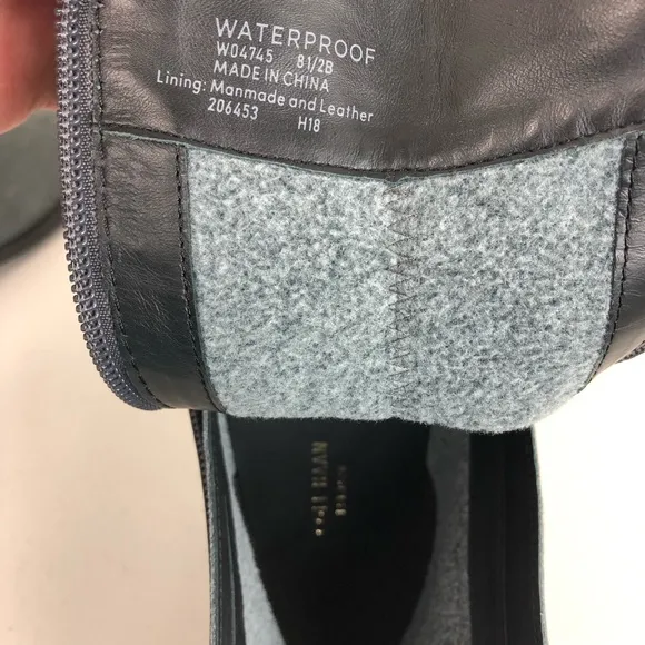 Cole Haan Waterproofs Grey Ankle Boots Size 8.5 B