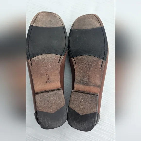 Cole Haan Woman's Leather Brown/Pink Loafers Shoes Size 6.5B