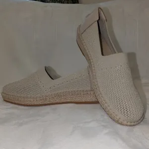Cole Haan Women's Cloudfeel Stitchlite Espadrille Beige Slip-On Size 9