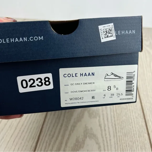 Cole Haan Women's GC Daily Sneakers 8.5B Dove/Smoke Berry $170