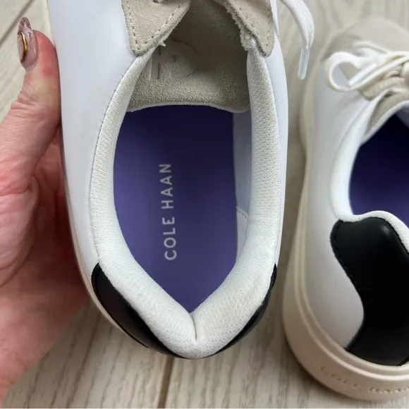 Cole Haan Women's GC Daily Sneakers 8.5B Dove/Smoke Berry $170