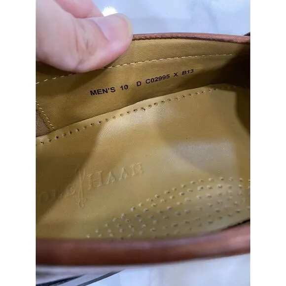 Cole Haan Mens 10 Grand Pinch Tassel Loafers Shoes Brown Leather Saddle Career