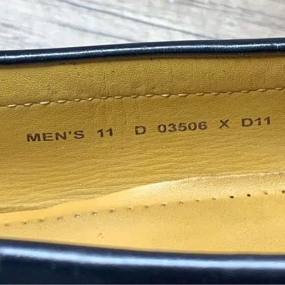 Cole Haan~Men's~Black Leather Pinch Tassel Loafers~Size 11D