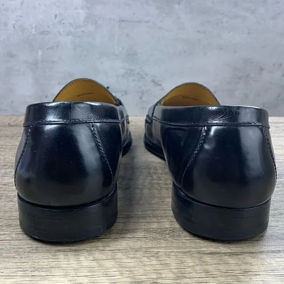 Cole Haan~Men's~Black Leather Pinch Tassel Loafers~Size 11D