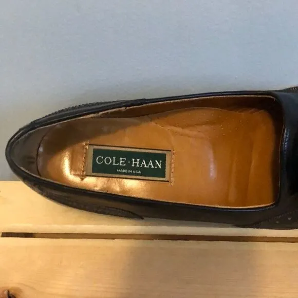 Cole Hann Black Tassel Loafers