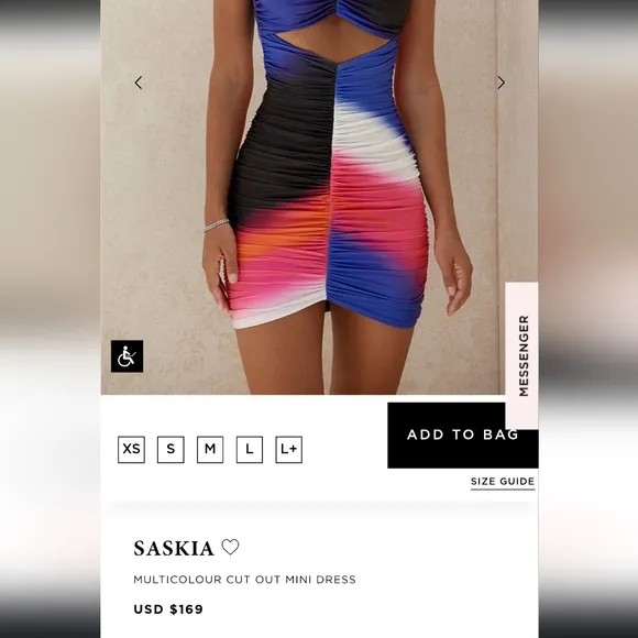 Colorful Halter Cutout Dress