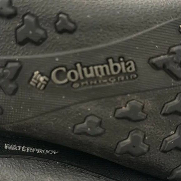 COLUMBIA BLACK MINX MID 3 OMNI-HEAT WATERPROOF BLACK FOIL WINTER BOOTS SZ 9.5