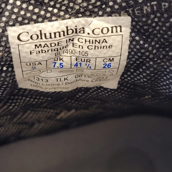 Columbia Bugaboot Plus Women's Size 9 Omni-heat Omni-grip Techlite Waterproof