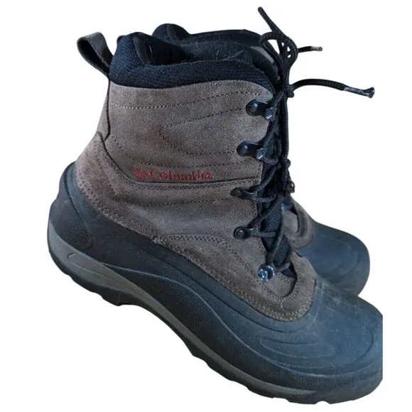 Columbia Cascadian Summit II Men's Winter Boots Thermolite Size 13 Brown Black