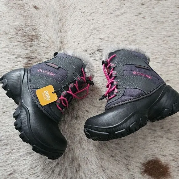 Columbia Rope Tow III Toddler Girls Waterproof Insulated Snow Boots Size 10 NEW