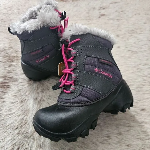 Columbia Rope Tow III Toddler Girls Waterproof Insulated Snow Boots Size 10 NEW