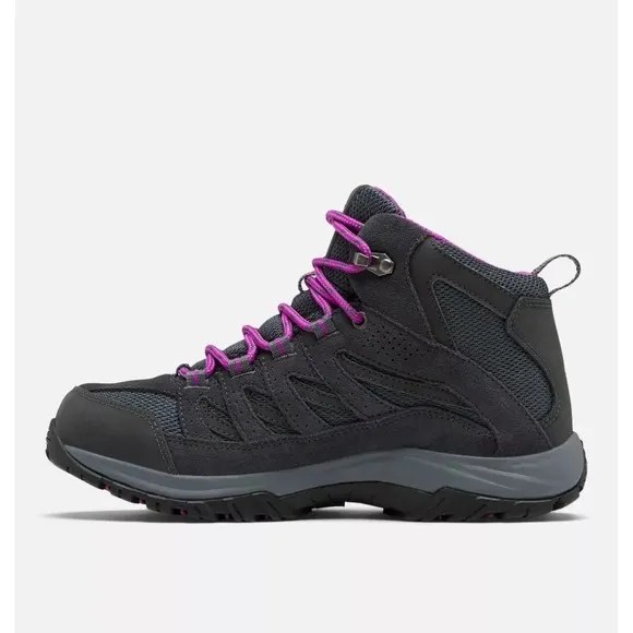 Columbia‎ Women's Crestwood Mid Waterproof Hiking Boots Plum/Grey/Purple WMNS 10