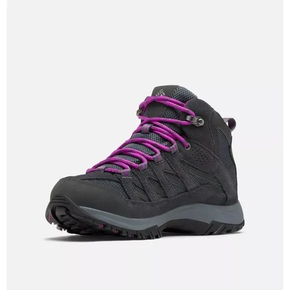 Columbia‎ Women's Crestwood Mid Waterproof Hiking Boots Plum/Grey/Purple WMNS 10