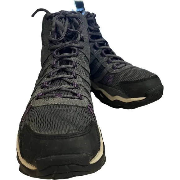 Columbia Womens Helvatia Mid Omni Grip BL3912-046 Gray trail Boots Size US 10